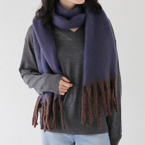 日本纯原BC流苏围巾女秋冬保暖