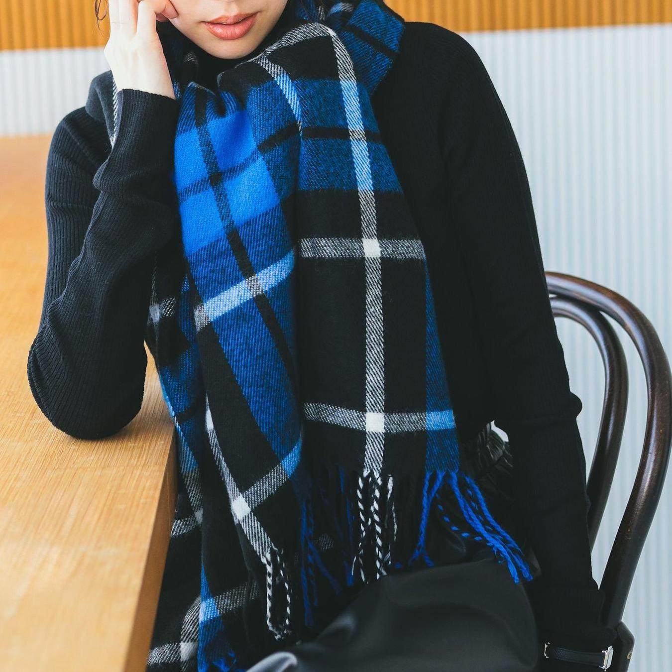 格子围巾羊毛腈纶混纺冬季保暖24年日单尾货新款男女保暖披巾披肩,服饰配件/皮带/帽子/围巾,围巾/丝巾/披肩,淘宝优惠券,粉丝福利购,淘宝优惠卷