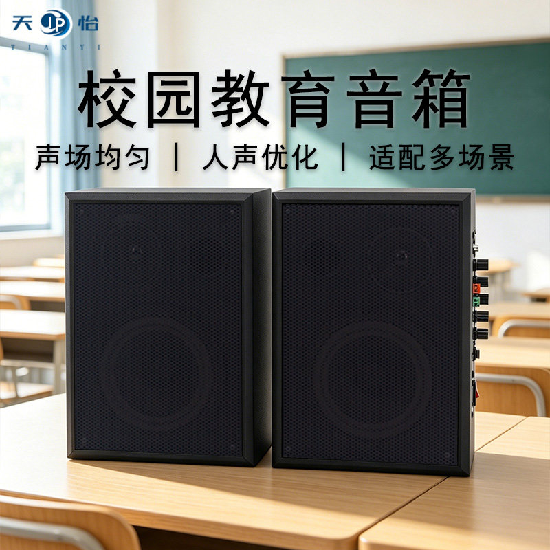 天怡ip网络多媒体教学无线麦讲课扩音有源教室2.4g壁挂音箱