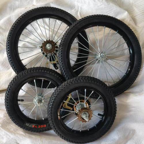 儿童自行车车轮平衡车带飞轮