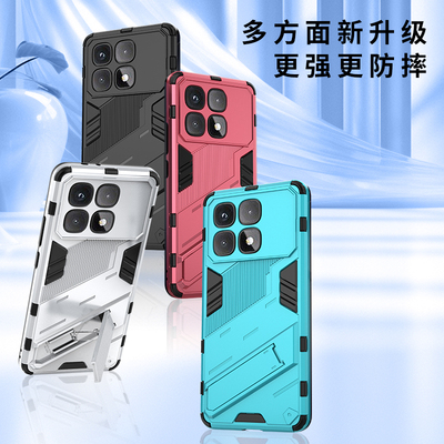 适用红米k70ultra手机壳朋克风创意小米k70至尊版保护套redmi全包镜头气囊防摔K7OU磨砂隐形支架新款个性外壳