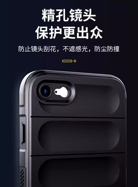 适用苹果8plus手机壳镜头全包防摔iPhone7plus保护隐形气囊亲肤硅胶软壳苹果8简约i7创意外壳6splus男女款