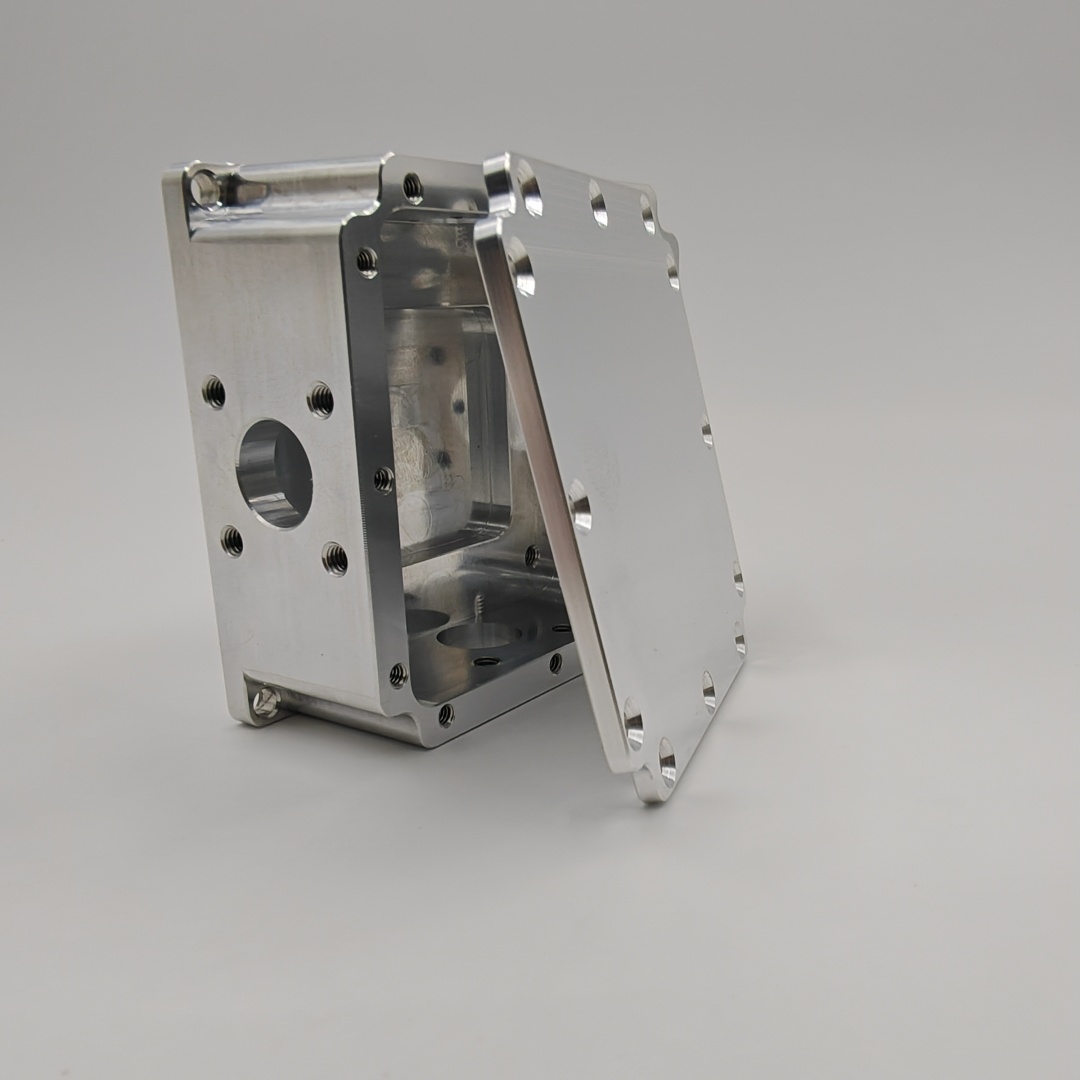 4口屏蔽铝壳 金属外壳 长49mm宽49mm高22mm 射频盒子 电磁 铝6061