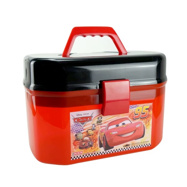 正版汽车赛车总动员3合金小汽车黑风暴闪电麦昆麦大叔 收纳盒套装