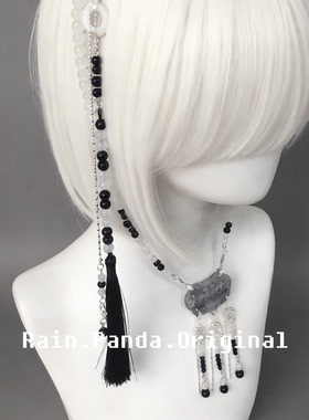 废土末世额饰头链y2k亚文化项链暗黑系项圈小众设计