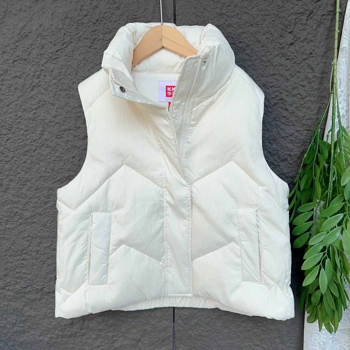 柜549 女童棉服马甲2025新款洋气儿童秋冬装外穿背心夹棉大童外套