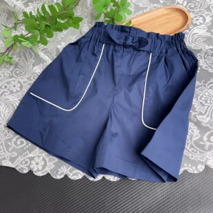 120-140码 夏季薄款 可爱小熊女童裤子 韩系百搭纯棉休闲儿童短裤