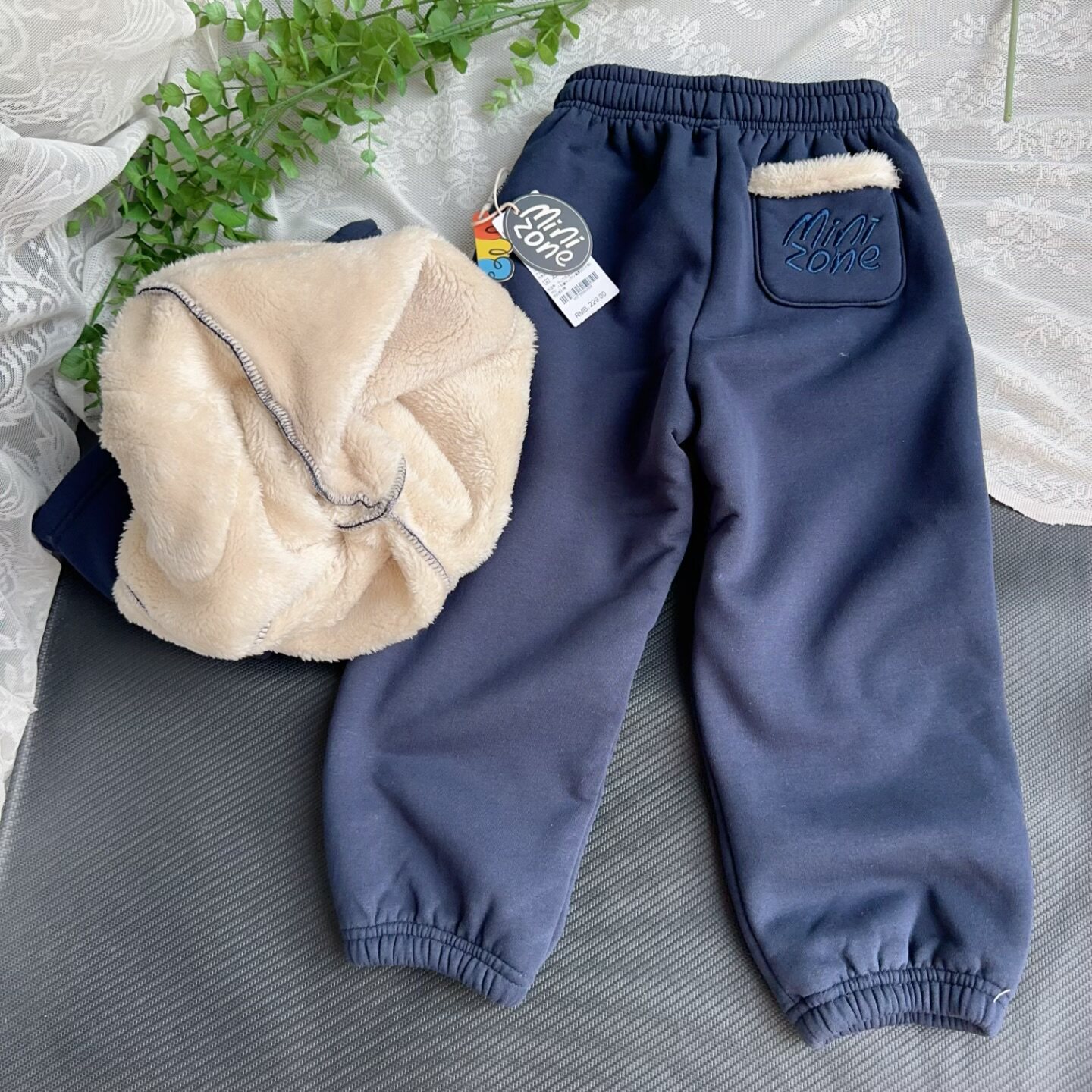 加厚北极绒冬季儿童加绒长裤男童女童柔软保暖束脚运动裤卫裤裤子