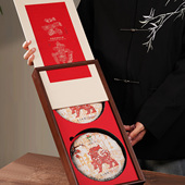 老白茶寿眉通用茶包装 云南茶叶礼盒普洱茶白茶200 357克双饼装 盒