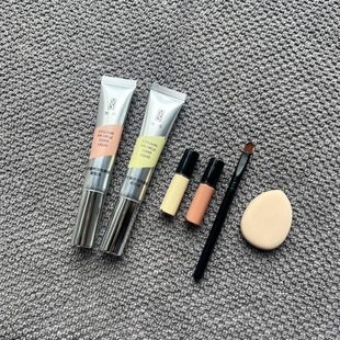 zfc魅狮双色遮瑕膏眼部遮盖痘印泪沟黑眼圈提亮遮瑕液试色小样