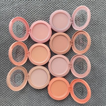 送刷3CE哑光单色腮红小样蜜桃橘裸粉自然修容试用Mono pink