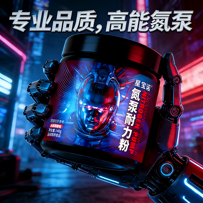 星宝诺氮泵耐力粉长跑步训练健身运动补剂非高纯一水肌酸粉140g