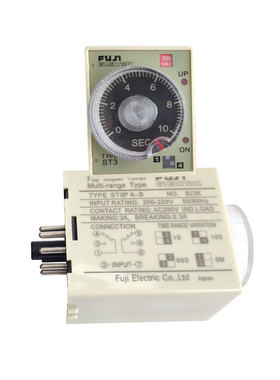 ST3PA-B时间继电器A-C-D超级ST3延时C-B旋钮调节通电计时开关220V