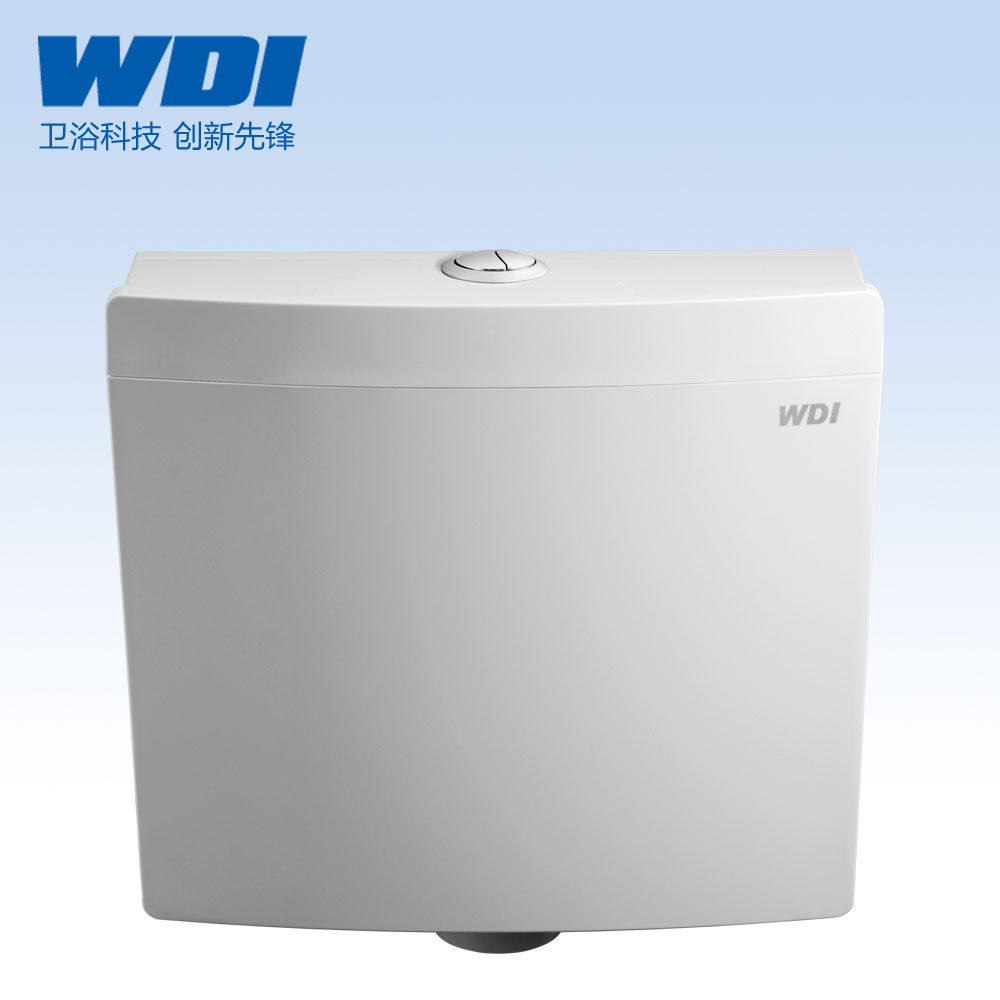 WDI威迪亚蹲便器水箱公共厕所家用静音双按节能蹲厕挂墙式冲水箱