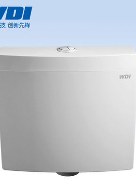 WDI威迪亚蹲便器水箱公共厕所家用静音双按节能蹲厕挂墙式冲水箱
