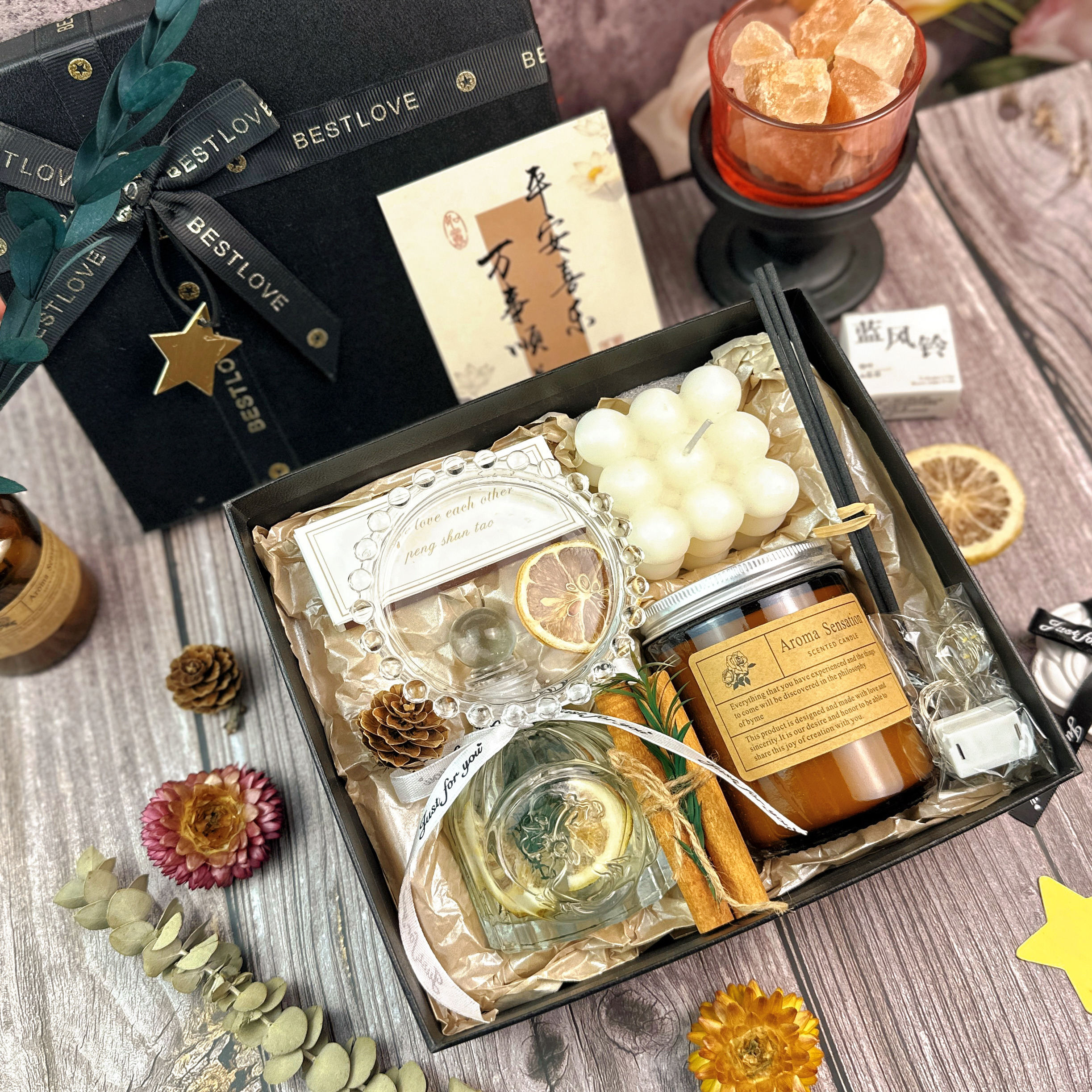 节日礼品香薰蜡烛礼盒闺蜜生日结婚伴手礼女伴娘商务活动送礼开业