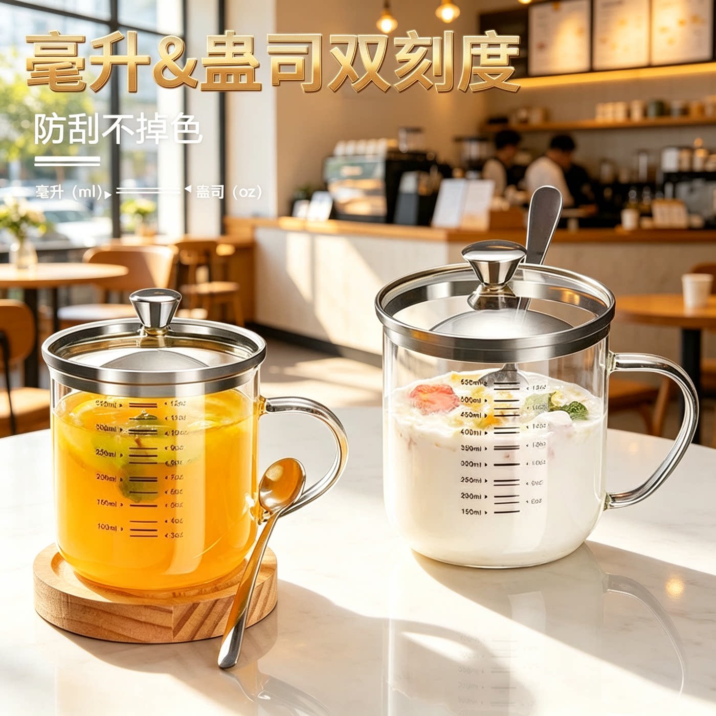 食品级高硼硅玻璃杯耐高温