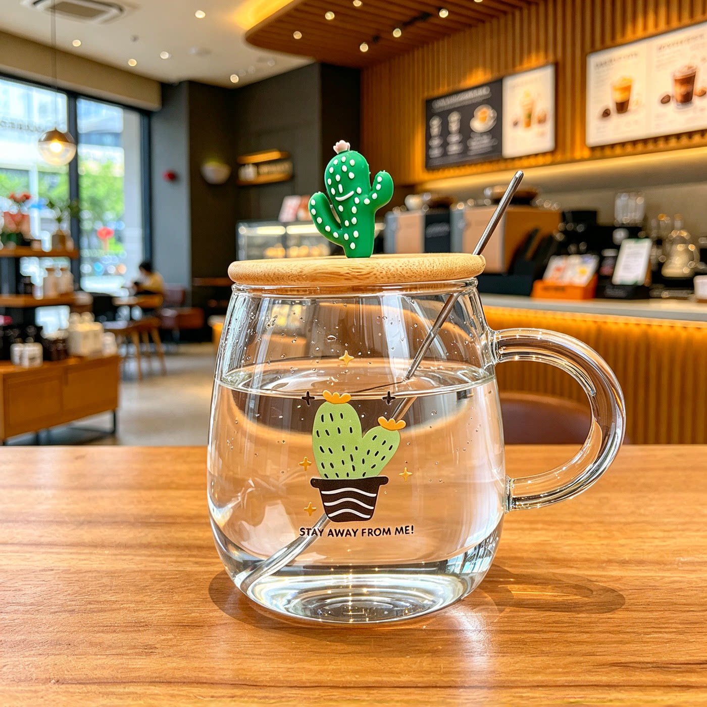 日本耐热玻璃牛奶杯带把