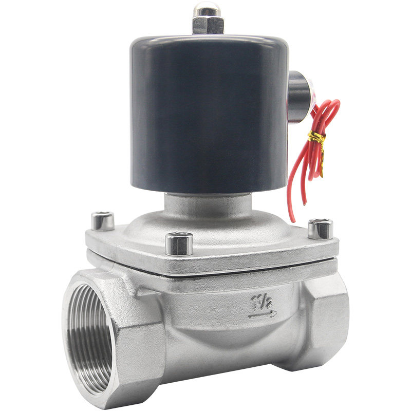 电磁控制水阀耐高温热水常闭腐蚀热油阀220V24V开关水管4 6分1i.