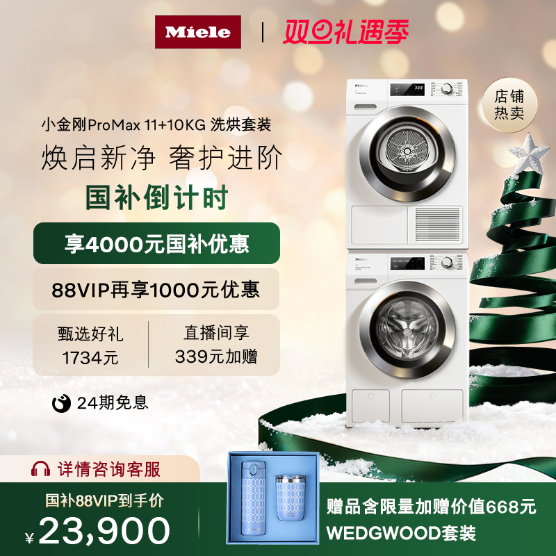 爆款升级美诺进口11+10洗烘套装