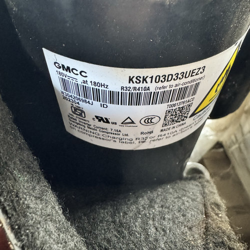 拆机的原装1.5匹变频空调压缩KSK103D33UEZ3