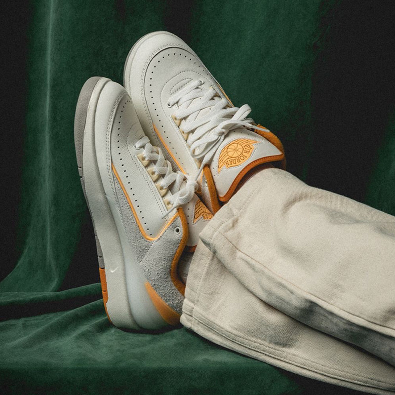 Air Jordan 2 Low AJ2蜜瓜 灰白橙 低帮篮球鞋 DV9956-118