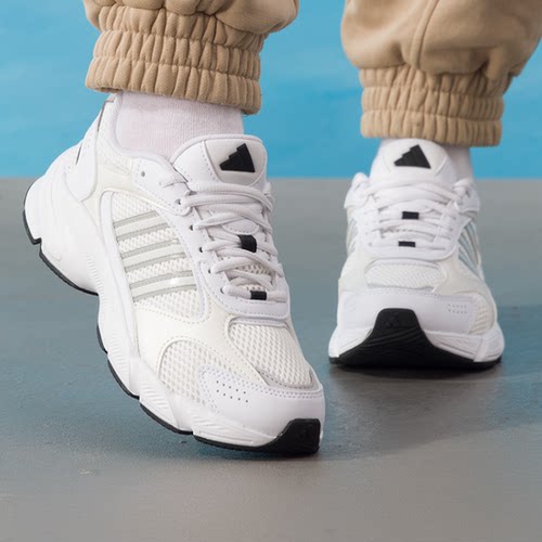 adidas阿迪达斯 Crazychaos 2000网面舒适减震复古百搭跑鞋JS4838