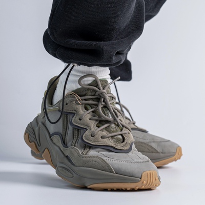 adidas Originals Ozweego Adiprene技术 休闲鞋 黑色/岩石灰
