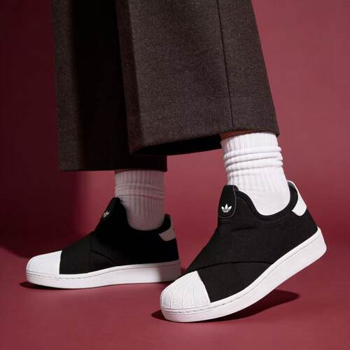 ADIDAS三叶草 Originals Superstar 2 SLIPON贝壳头板鞋KH8210