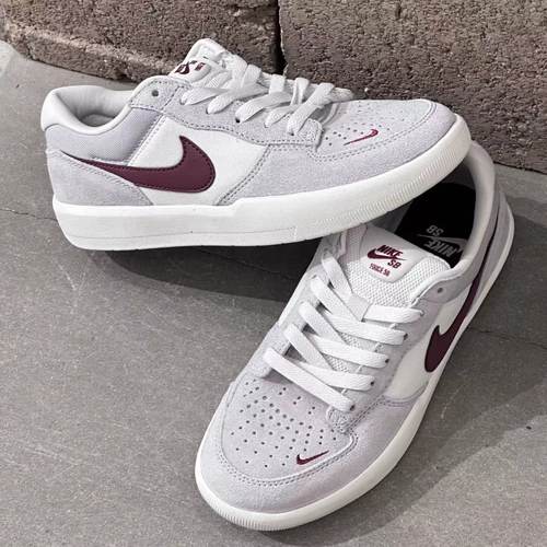 耐克NIKE SB FORCE 58 新款灰白男女翻毛皮运动板鞋 CZ2959-004