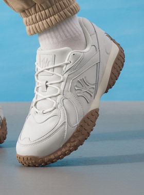 MLB 情侣款运动休闲鞋 复古百搭配 3ASXT025N-50IVS