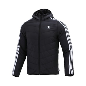 adidas 运动保暖防风棉服夹克外套 HD4677 黑