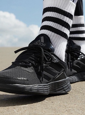 阿迪达斯Adidas Duramo SL 缓震回弹 舒适透气 跑鞋 黑色