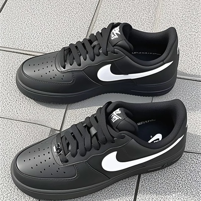 Nike 耐克Air Force 1 经典空军一号耐磨 透气 休闲 板鞋 低帮/黑