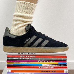 阿迪达斯/adidas Gazelle 黑棕时尚潮流 休闲鞋板鞋运动鞋 GX2210