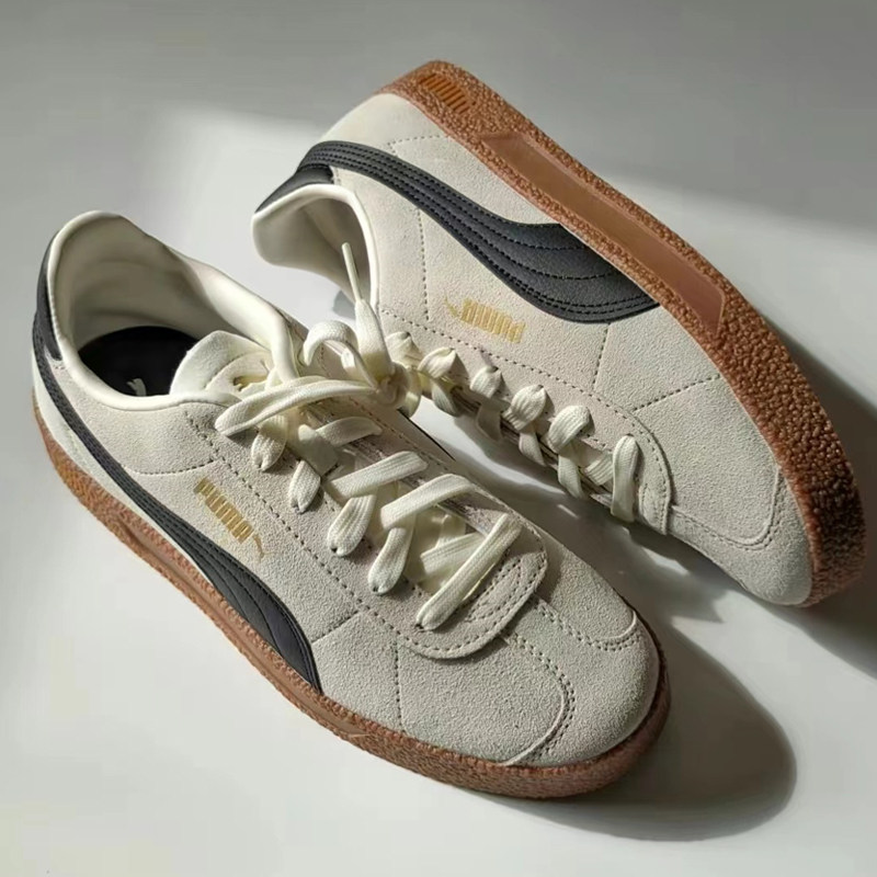 彪马/Puma Club 白棕黑棕生胶底男女情侣板鞋休闲鞋 381111-08