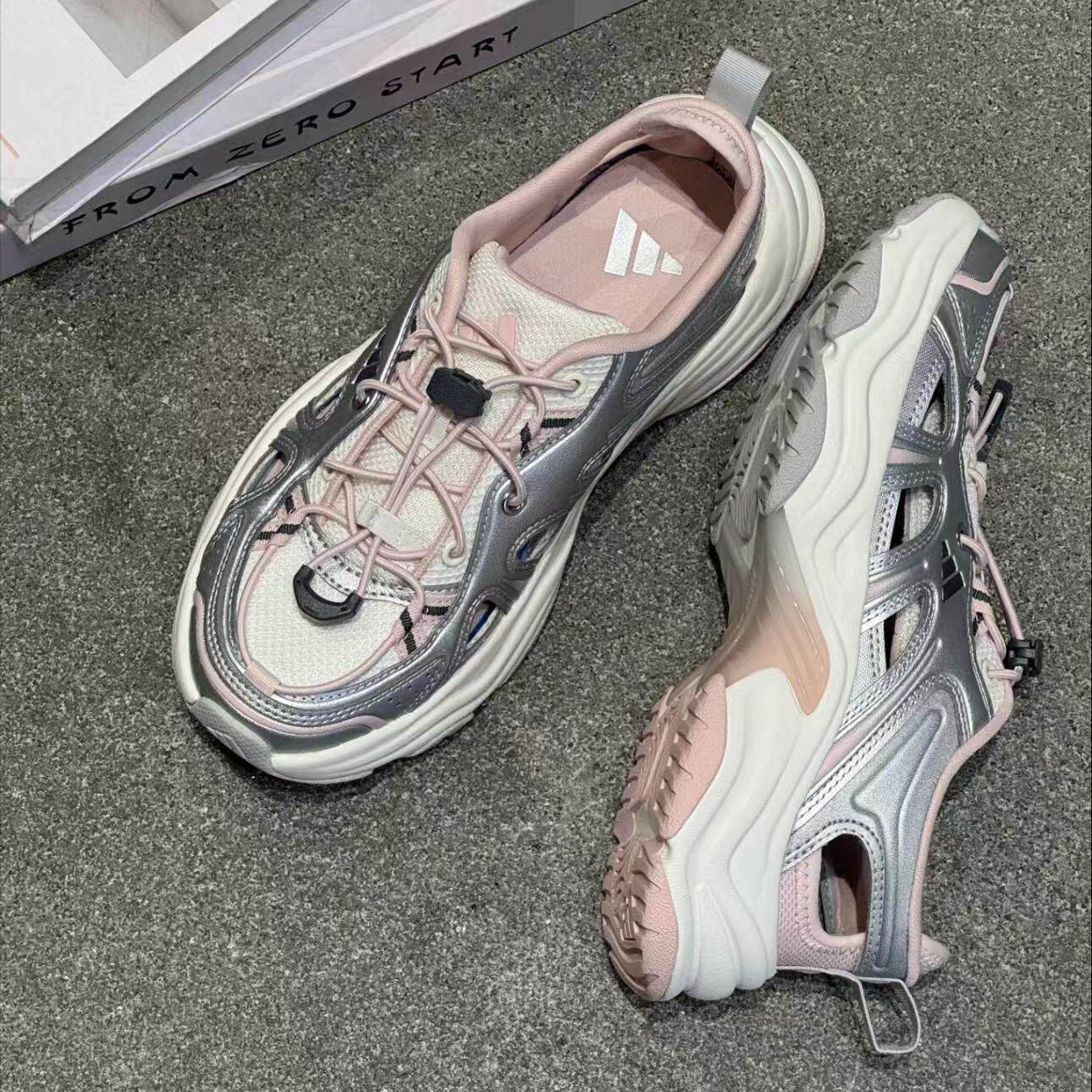 adidas XLG FIN PULSE SANDAL 凉鞋 厚底休闲运动溯溪鞋