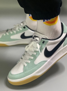 Nike SB Adversary 复古潮流 防滑耐磨 舒适百搭 滑板鞋 蓝白黑
