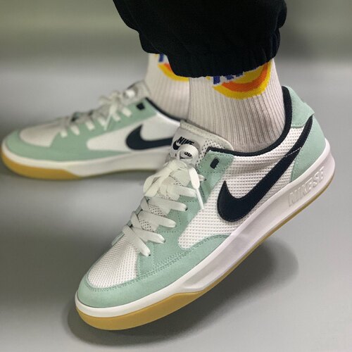 Nike SB Adversary 复古潮流 防滑耐磨 舒适百搭 滑板鞋 蓝白黑