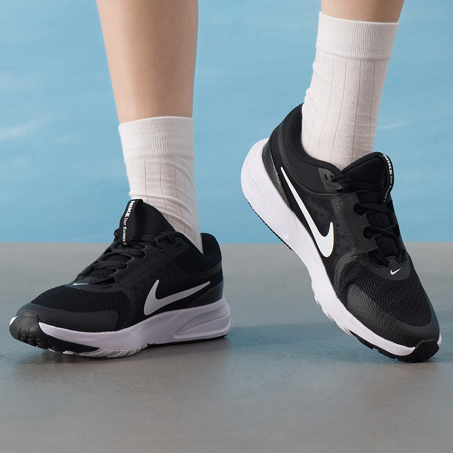 Nike耐克  STAR RUNNER 5 (GS) 百搭舒适篮球鞋 HF7004-002