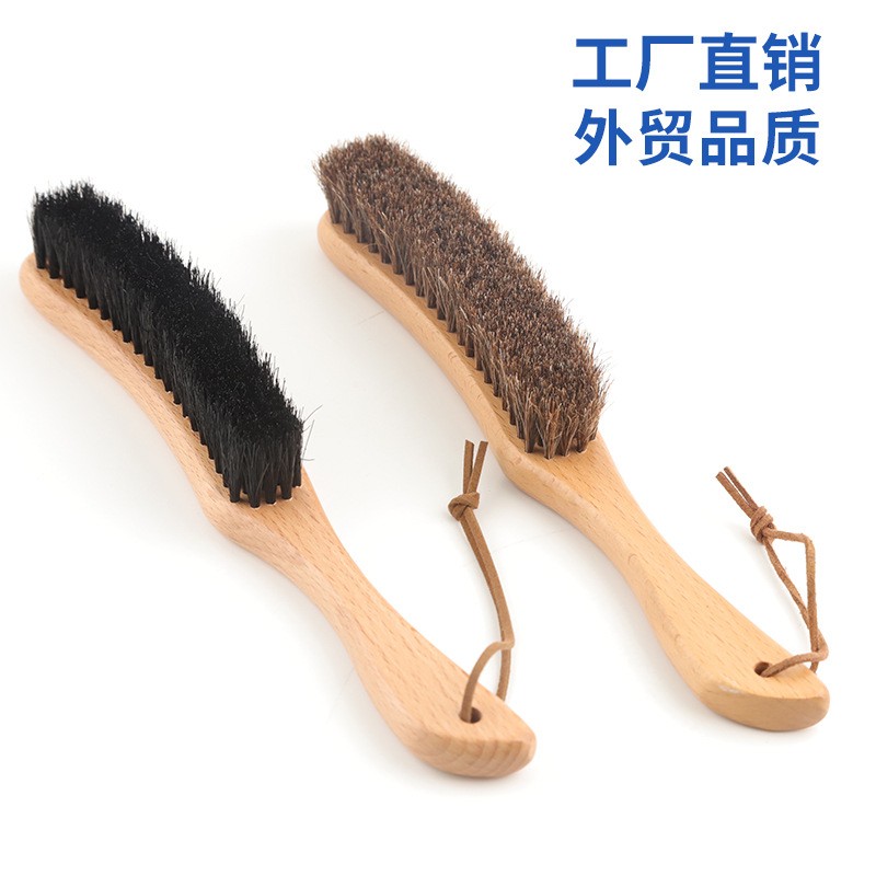 纯猪鬃刷动物毛刷无静电刷衣服