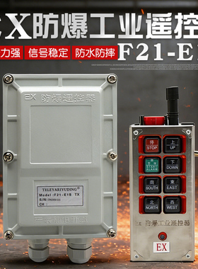 EX防爆工业遥控器 F21-E1B行车天车电动葫芦工业无线遥控器带钥匙