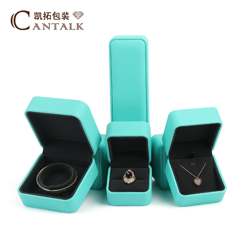 高档圆角pu皮首饰盒钻戒盒礼品盒