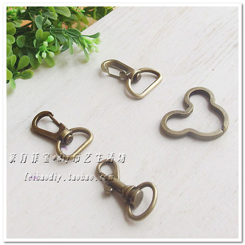 古铜龙虾扣龙须扣钥匙扣狗扣虎扣-手工diy辅料包包配饰配件