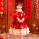 女童2026新款 新中式 加绒连衣裙宝宝洛丽塔生日公主裙新年拜年服