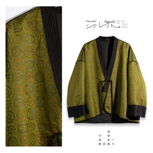 禅意外套H25365 织锦缎香云纱新中式