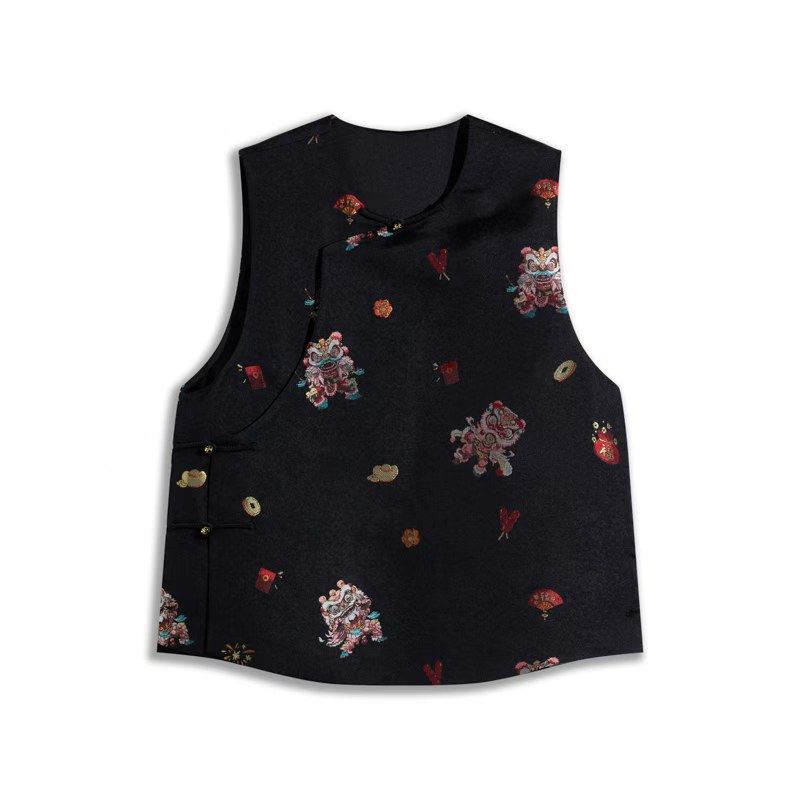 【醒狮】新中式老宋锦中国风常规款马甲H25352,女装/女士精品,上衣,淘宝优惠券,粉丝福利购,淘宝优惠卷