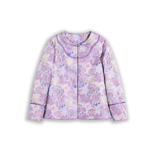 清华美院~贾玺曾教授牡丹锦老宋锦棉服H25497