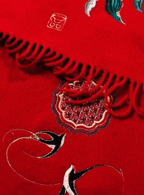 【粉红粉丝专享】【燕春山&苏小乔】美丽奴羊毛围巾披肩S2025010