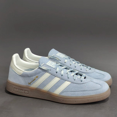 Adidas/阿迪达斯HANDBALL SPEZIAL绒面低帮板鞋男女款蓝白KI5933